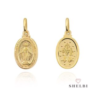 Cudowny Medalik złoty pr. 585 Średni